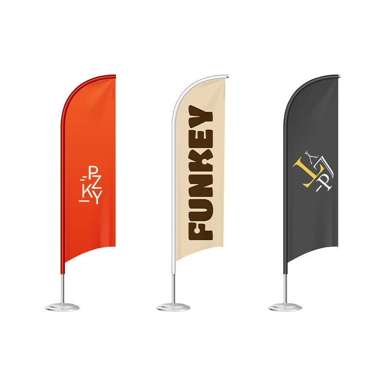 टेबल पंख बीच ध्वज